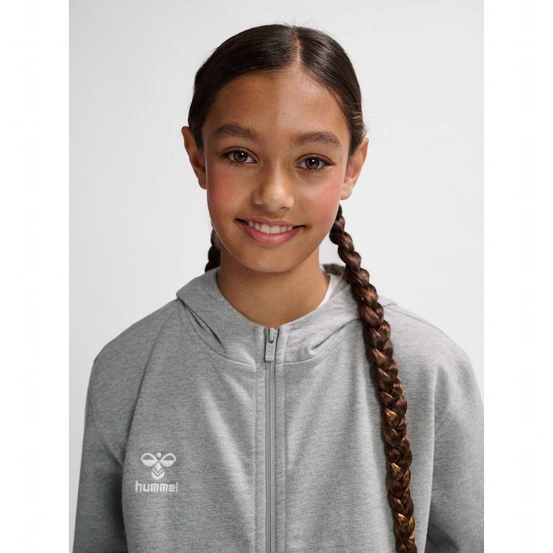 Hummel Go 2.0 Zip Dječje Majica s Kapuljačom Sive | 564498-056