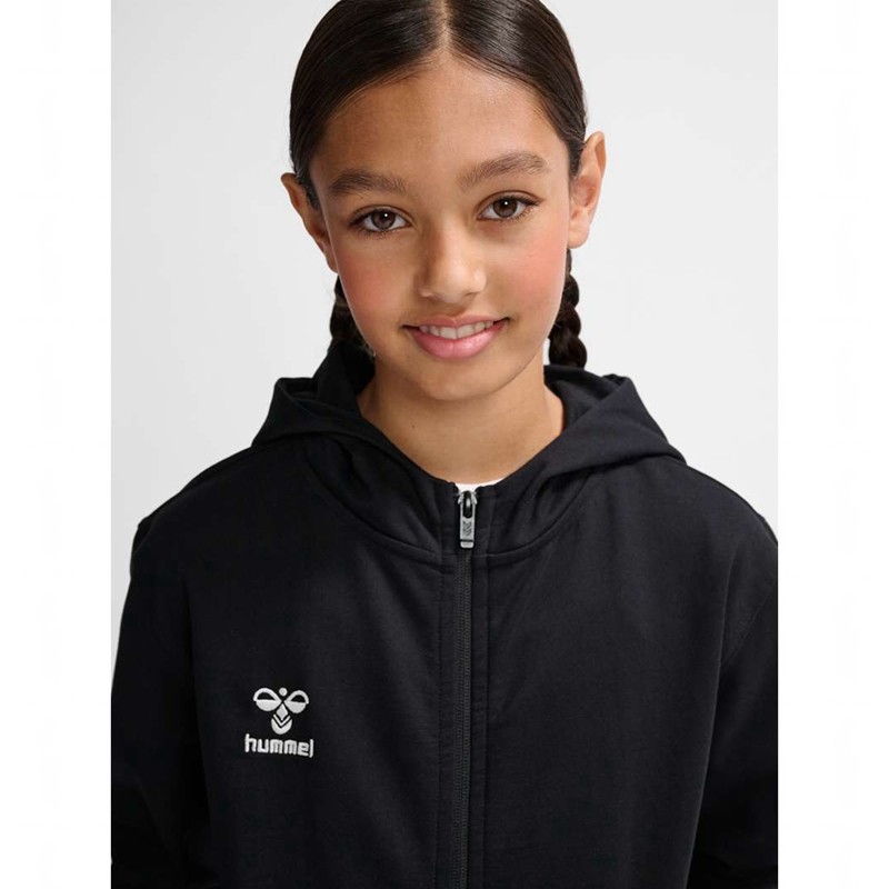 Hummel Go 2.0 Zip Dječje Majica s Kapuljačom Crne | 793624-285