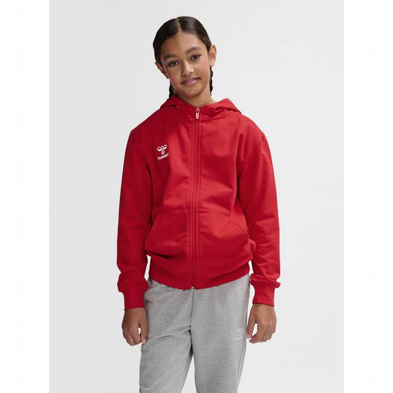 Hummel Go 2.0 Zip Dječje Majica s Kapuljačom Crvene | 131047-436