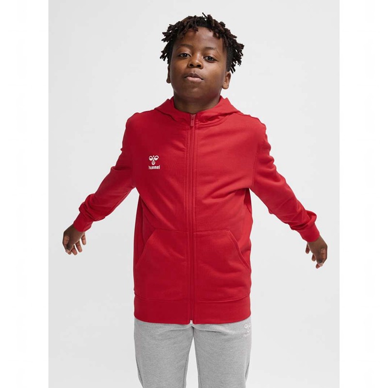 Hummel Go 2.0 Zip Dječje Majica s Kapuljačom Crvene | 131047-436