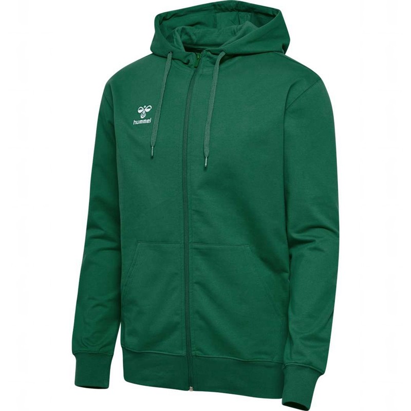 Hummel Go 2.0 Zip Muške Majica s Kapuljačom Zelene | 625275-882