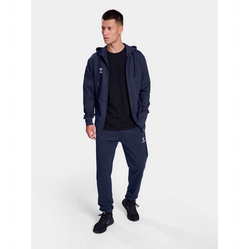 Hummel Go 2.0 Zip Muške Majica s Kapuljačom Tamnoplave | 551801-092