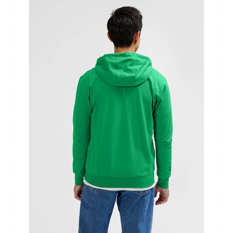Hummel Go 2.0 Zip Muške Majica s Kapuljačom Zelene | 096384-135