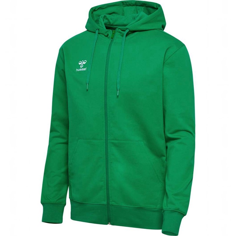 Hummel Go 2.0 Zip Muške Majica s Kapuljačom Zelene | 096384-135