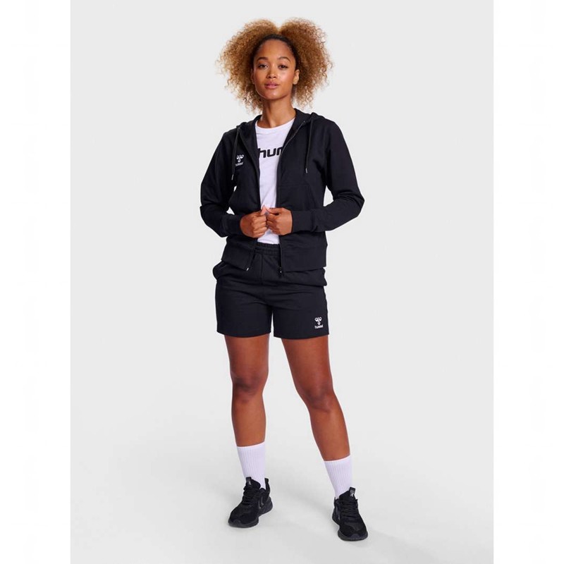 Hummel Go 2.0 Zip Ženske Majica s Kapuljačom Crne | 985688-948