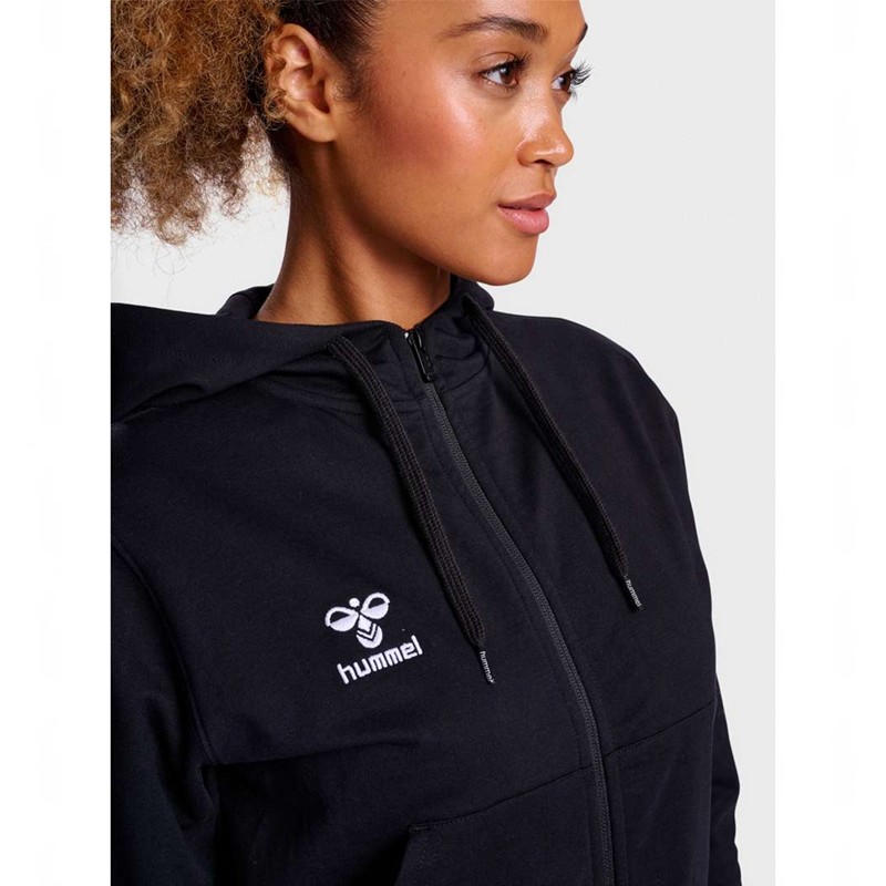 Hummel Go 2.0 Zip Ženske Majica s Kapuljačom Crne | 985688-948