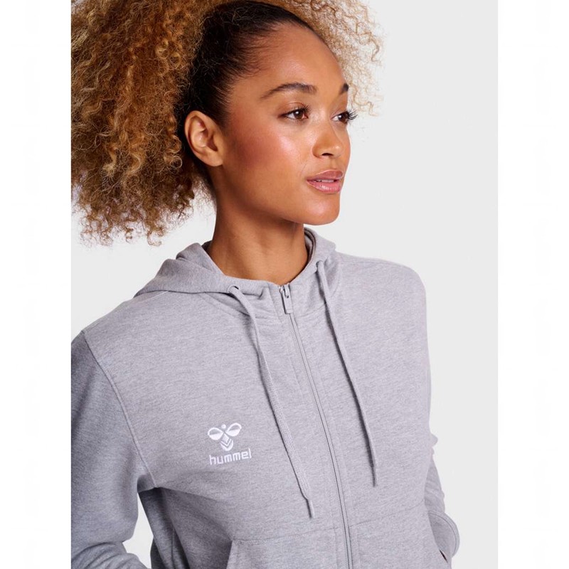 Hummel Go 2.0 Zip Ženske Majica s Kapuljačom Sive | 984961-599