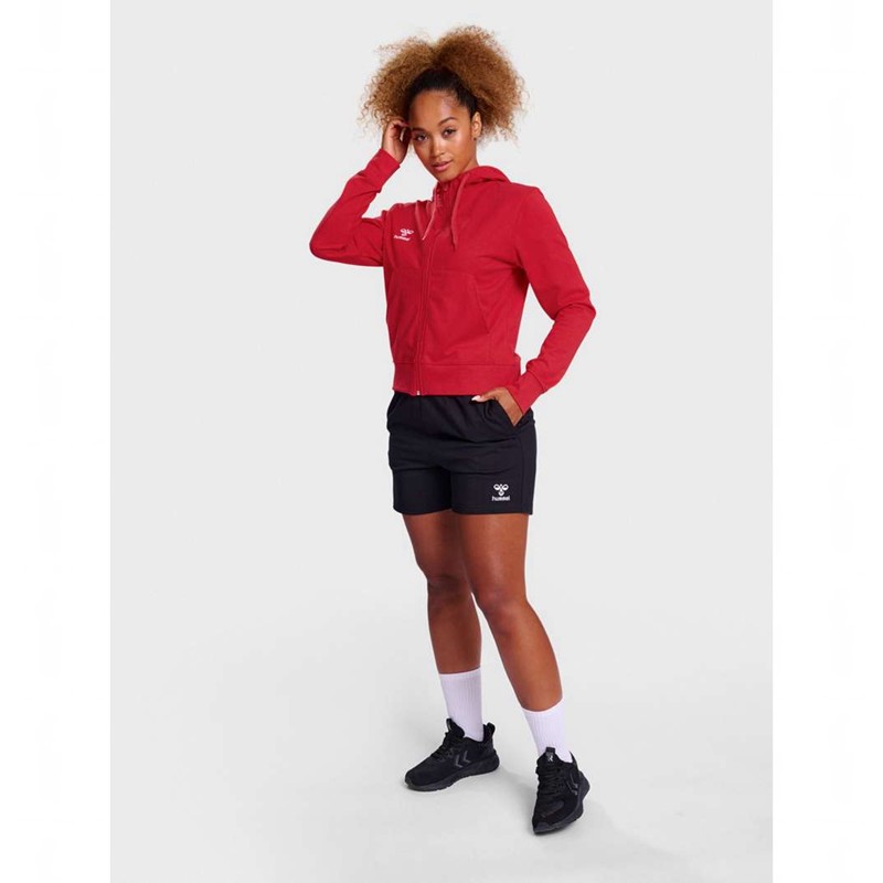 Hummel Go 2.0 Zip Ženske Majica s Kapuljačom Crvene | 194803-285
