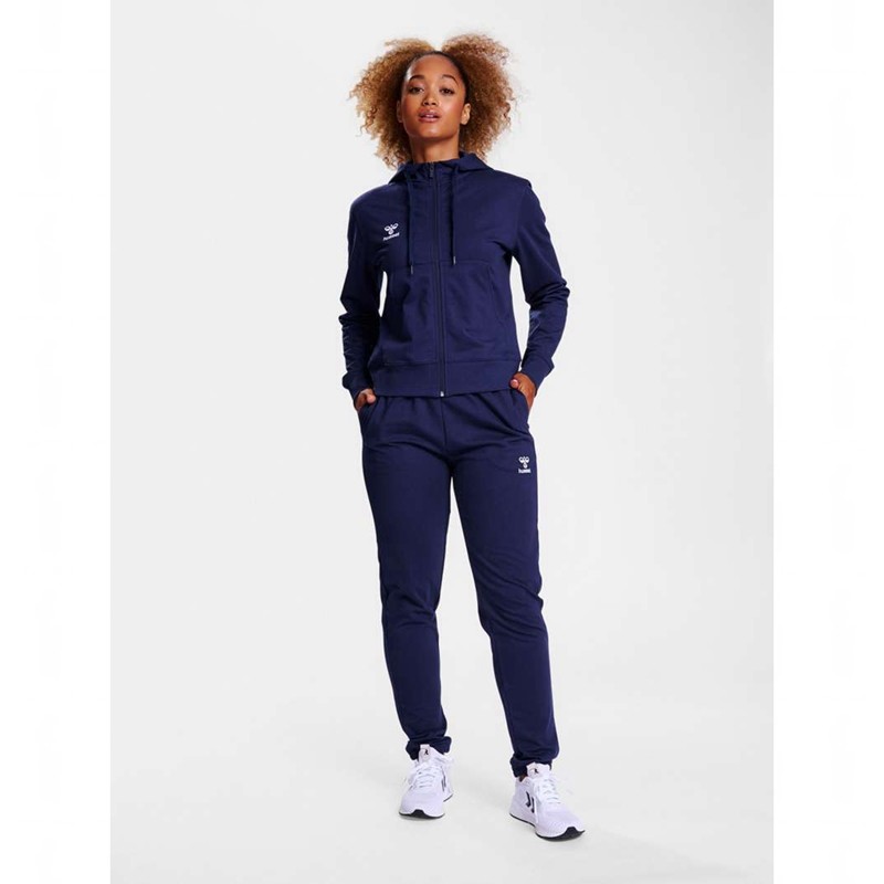 Hummel Go 2.0 Zip Ženske Majica s Kapuljačom Tamnoplave | 894437-528