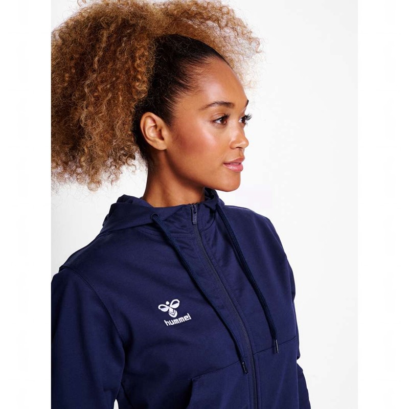 Hummel Go 2.0 Zip Ženske Majica s Kapuljačom Tamnoplave | 894437-528