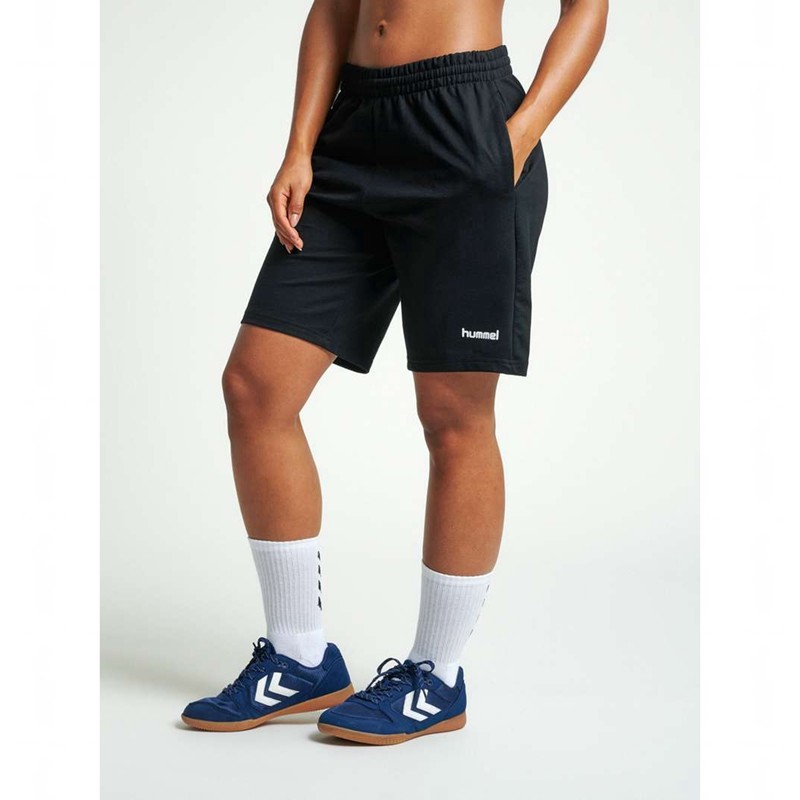 Hummel Go Cotton Bermuda Ženske Kratke Hlače Crne | 829885-237
