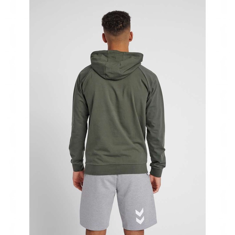 Hummel Go Cotton Logo Muške Majica s Kapuljačom Maslinasto Zelene | 501808-991