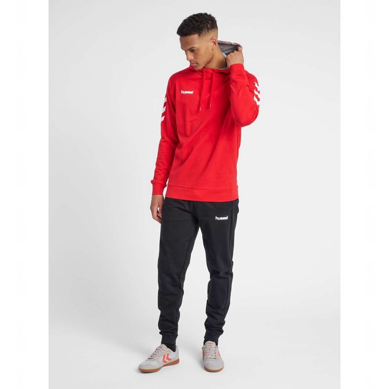 Hummel Go Cotton Muške Majica s Kapuljačom Crvene | 556979-284