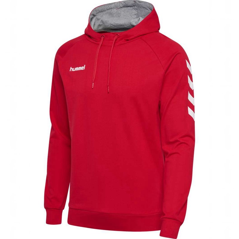 Hummel Go Cotton Muške Majica s Kapuljačom Crvene | 556979-284