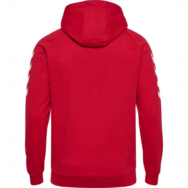 Hummel Go Cotton Muške Majica s Kapuljačom Crvene | 556979-284