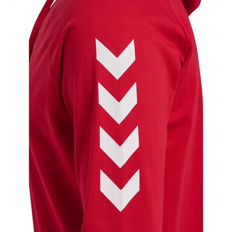 Hummel Go Cotton Muške Majica s Kapuljačom Crvene | 556979-284