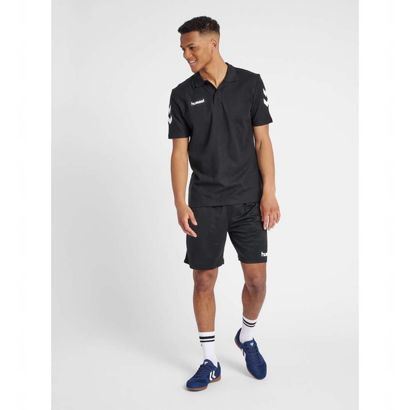 Hummel Go Cotton Muške Polo Majice Crne | 079085-557