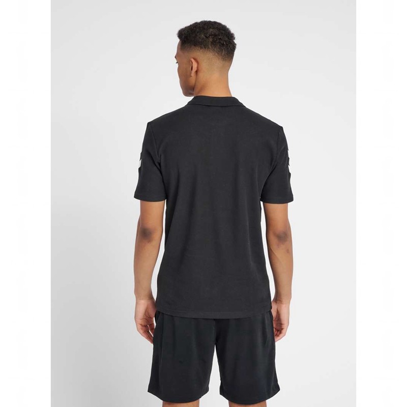 Hummel Go Cotton Muške Polo Majice Crne | 079085-557