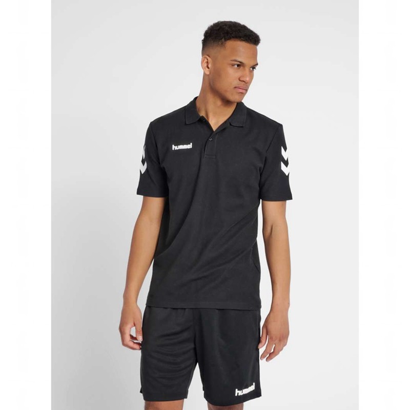 Hummel Go Cotton Muške Polo Majice Crne | 079085-557
