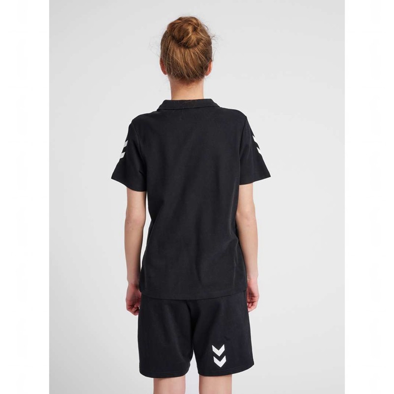 Hummel Go Cotton Polo Ženske Majice Crne | 703226-416