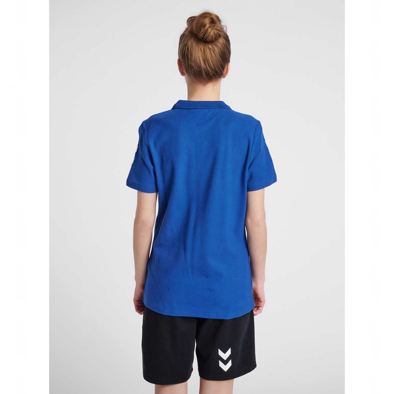 Hummel Go Cotton Polo Ženske Majice Plave | 954744-326