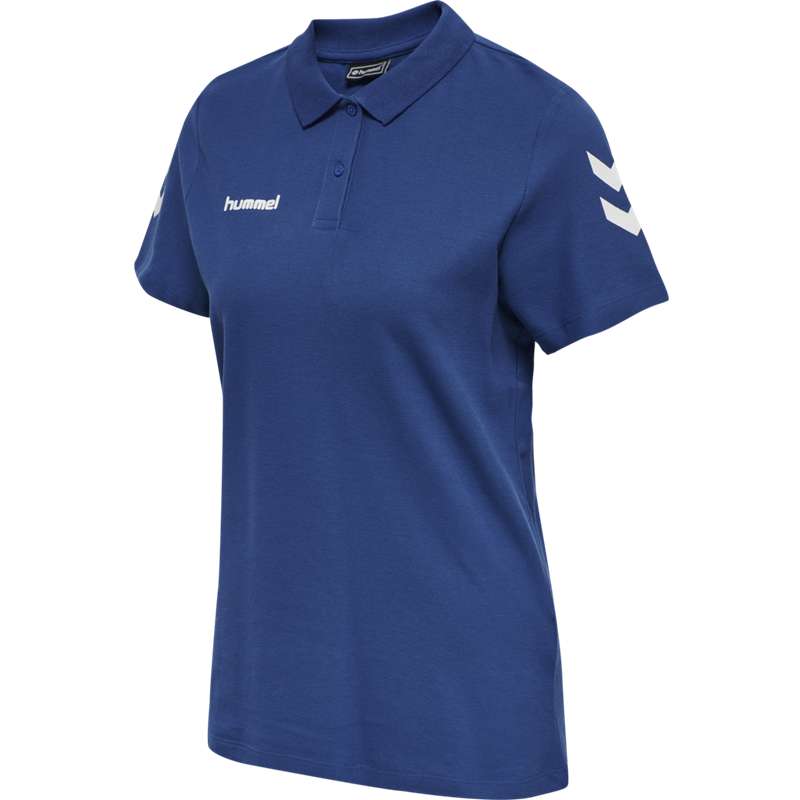 Hummel Go Cotton Polo Ženske Majice Plave | 954744-326