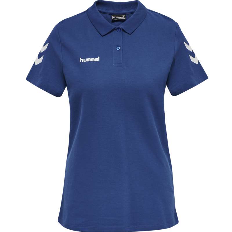 Hummel Go Cotton Polo Ženske Majice Plave | 954744-326
