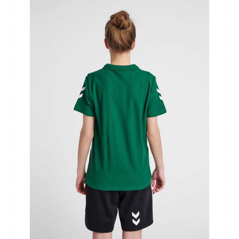 Hummel Go Cotton Polo Ženske Majice Zelene | 774447-600