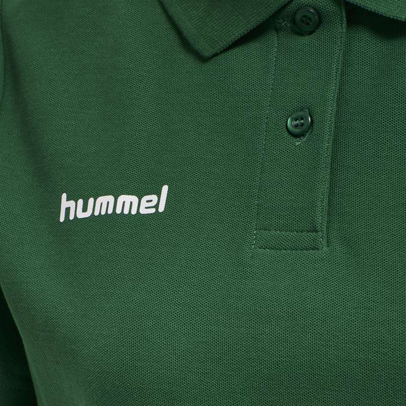 Hummel Go Cotton Polo Ženske Majice Zelene | 774447-600