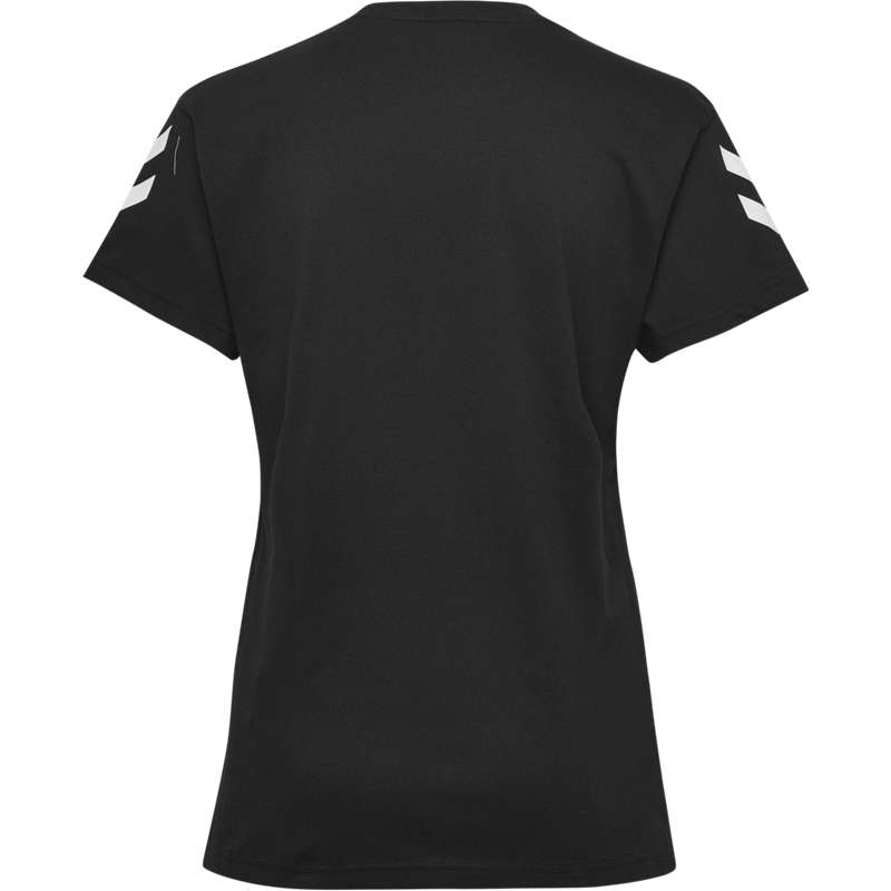Hummel Go Cotton S/S Ženske Majica s Kapuljačom Crne | 063359-885