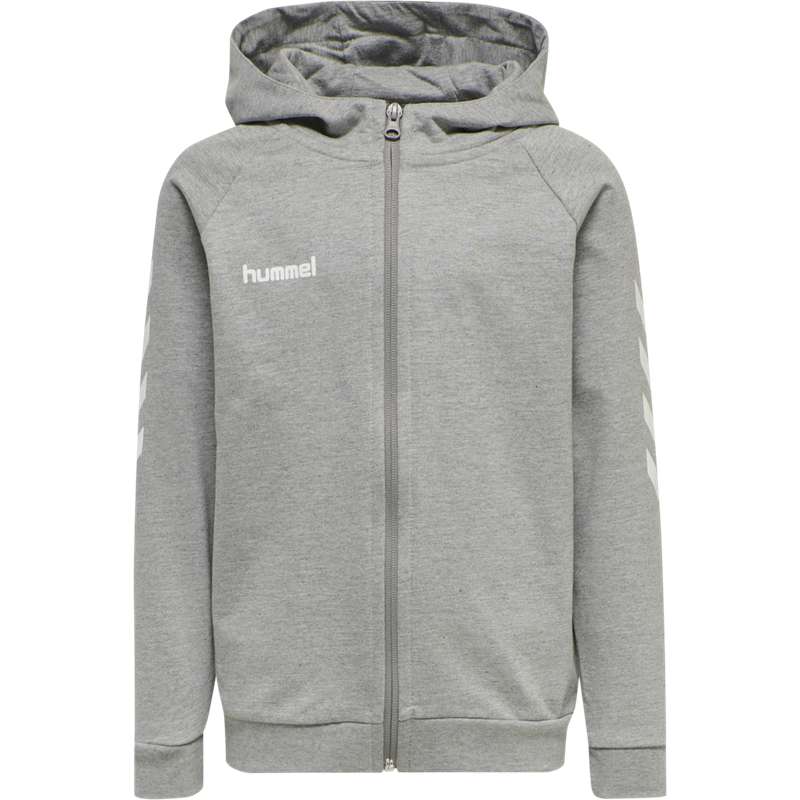 Hummel Go Cotton Zip Dječje Majica s Kapuljačom Sive | 196688-267