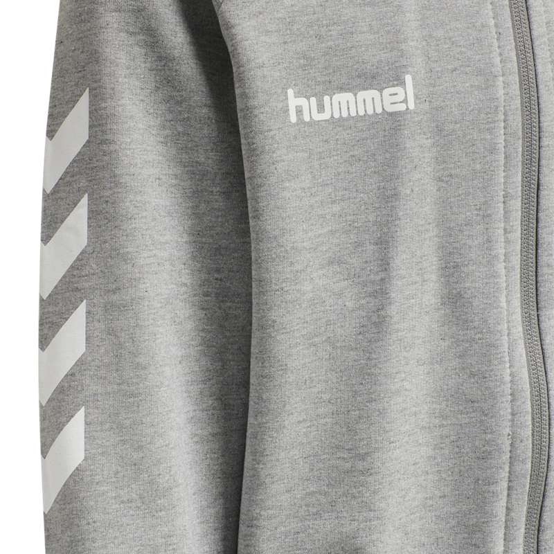 Hummel Go Cotton Zip Dječje Majica s Kapuljačom Sive | 196688-267