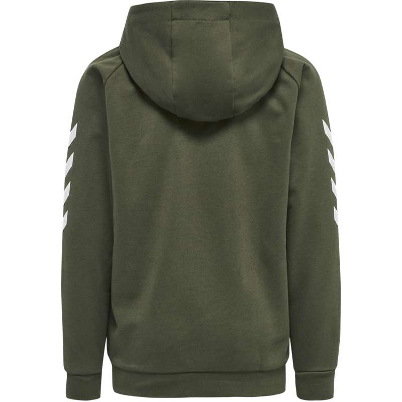 Hummel Go Cotton Zip Dječje Majica s Kapuljačom Zelene | 644407-405