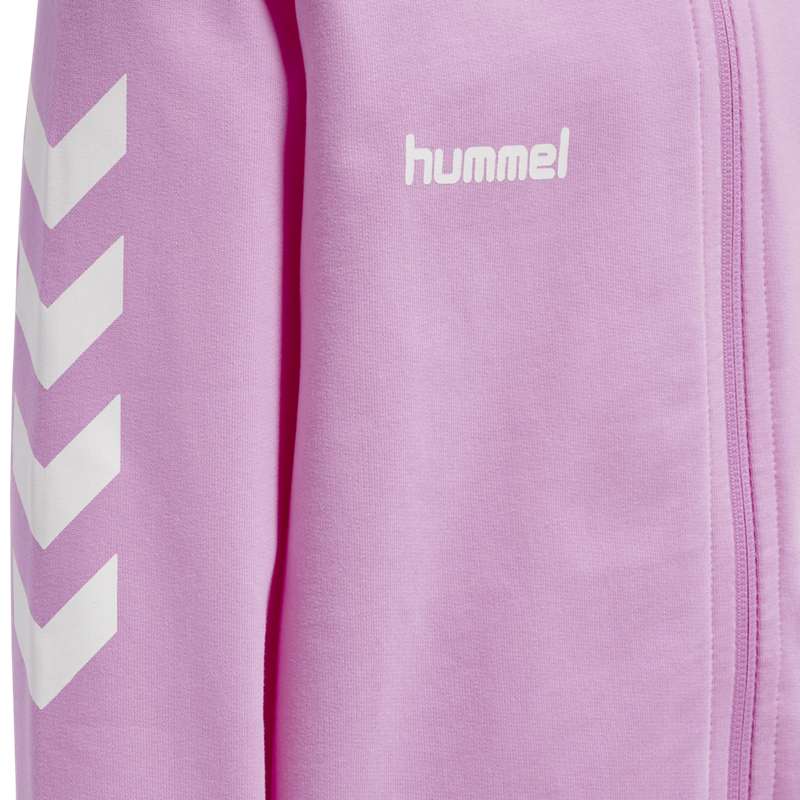 Hummel Go Cotton Zip Dječje Majice Boje Lavande | 284582-966