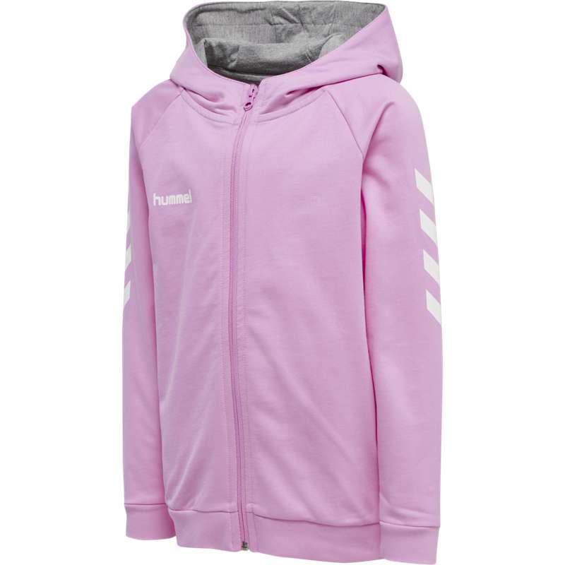 Hummel Go Cotton Zip Dječje Majice Boje Lavande | 284582-966