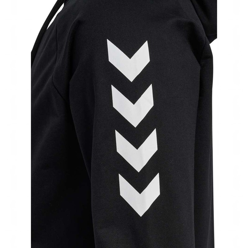 Hummel Go Cotton Zip Muške Majica s Kapuljačom Crne | 813803-772