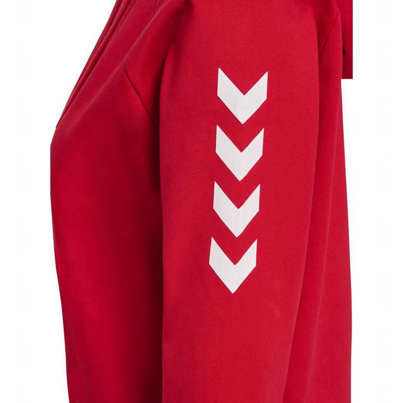 Hummel Go Cotton Zip Ženske Hlače Crvene | 885534-550