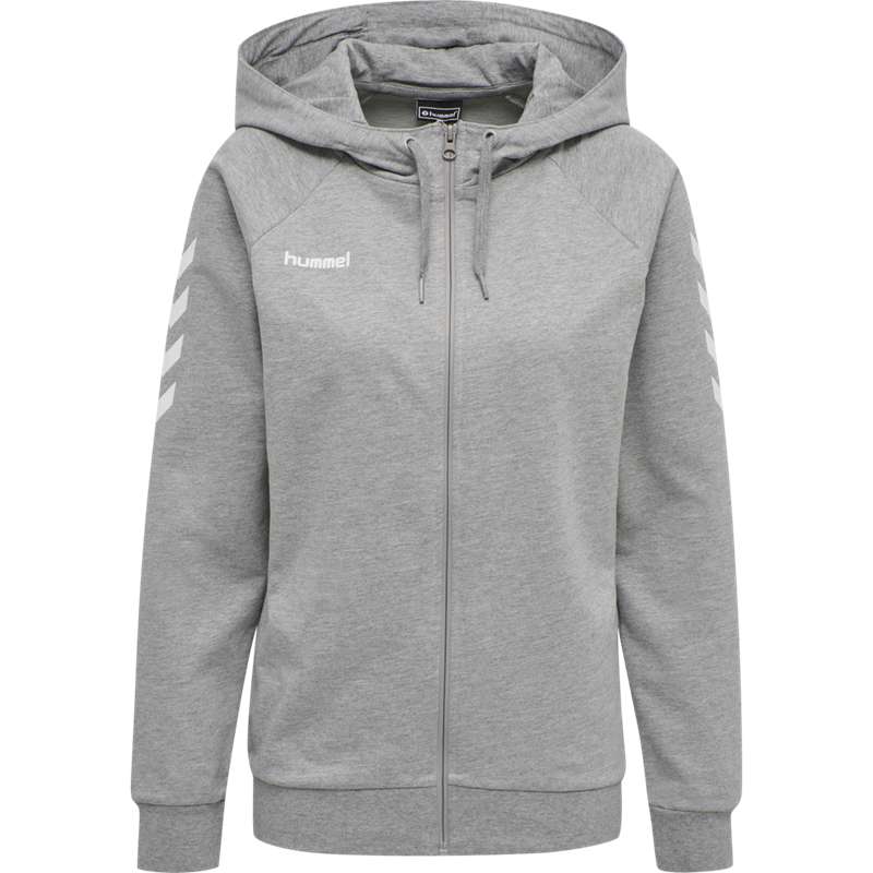 Hummel Go Cotton Zip Ženske Jakne Sive | 204849-665