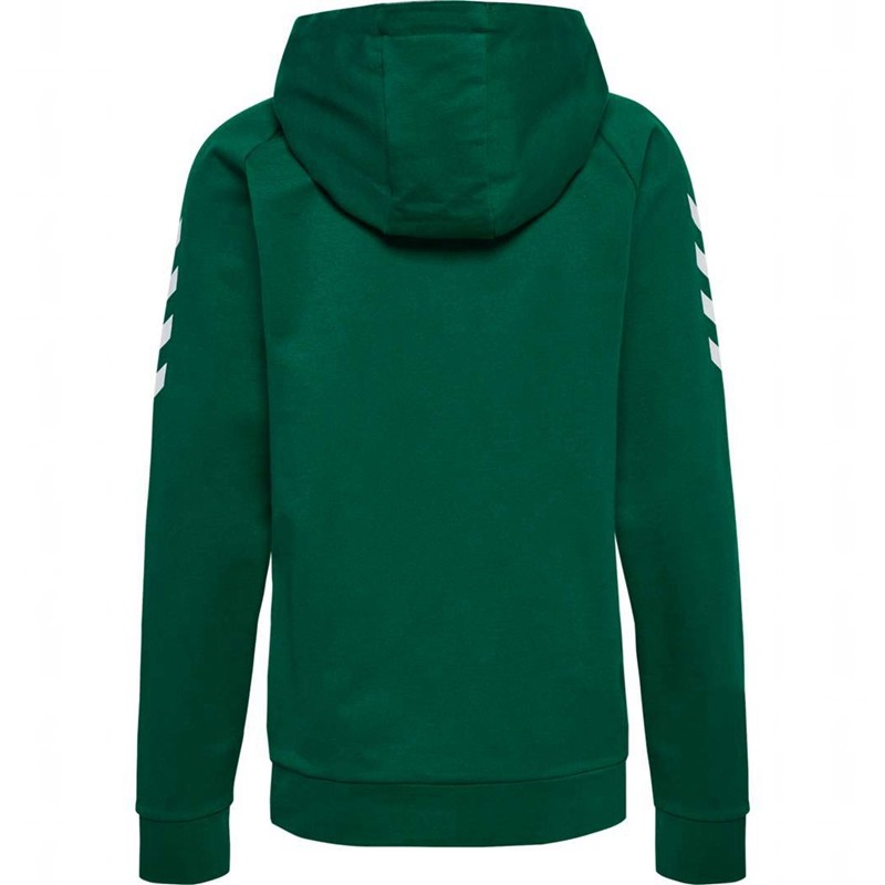 Hummel Go Cotton Zip Ženske Majica s Kapuljačom Zelene | 816908-583
