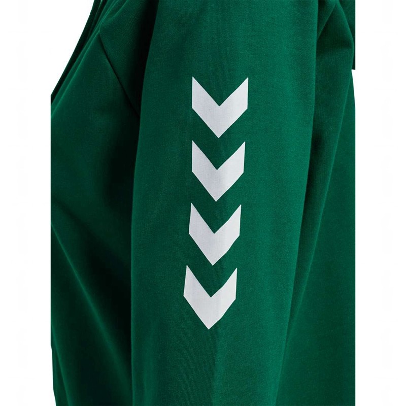 Hummel Go Cotton Zip Ženske Majica s Kapuljačom Zelene | 816908-583