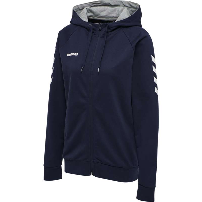 Hummel Go Cotton Zip Ženske Majica s Kapuljačom Tamnoplave | 137902-376
