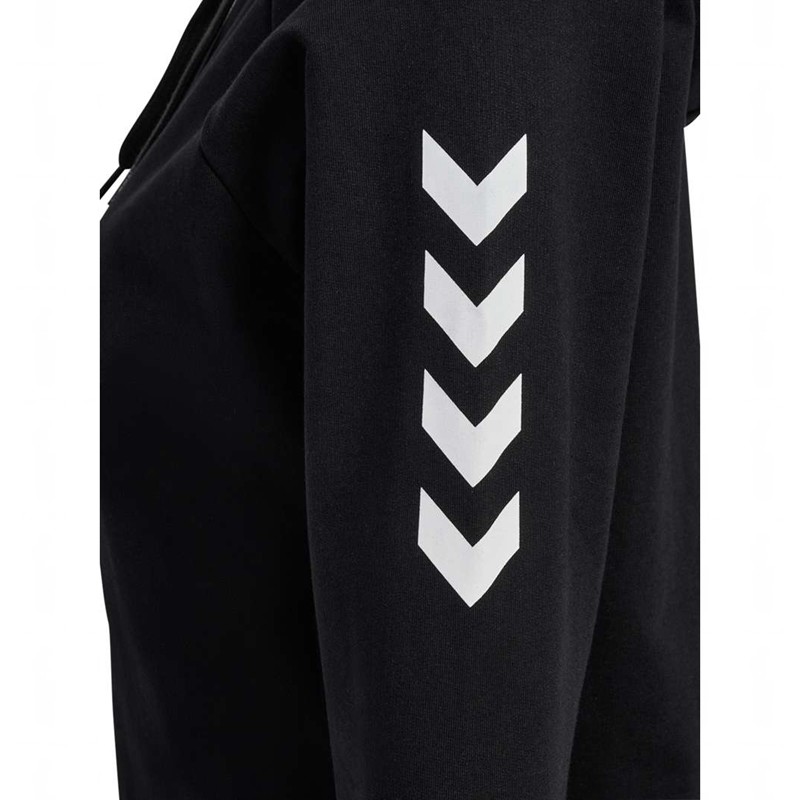 Hummel Go Cotton Zip Ženske Majica s Kapuljačom Crne | 317828-117