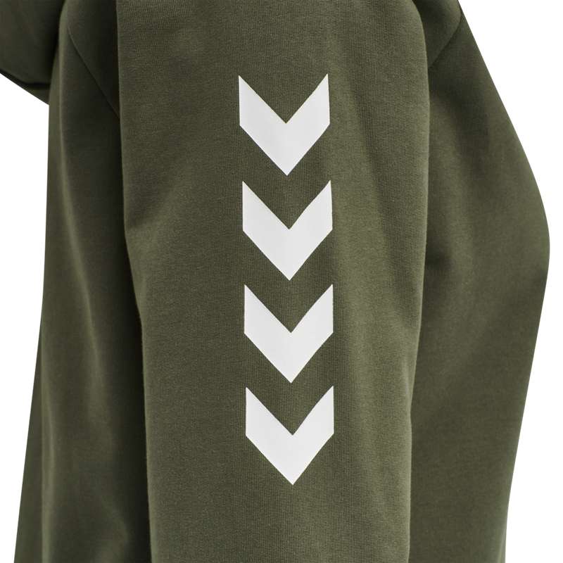 Hummel Go Cotton Zip Ženske Majica s Kapuljačom Zelene | 030154-748