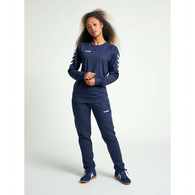 Hummel Go Cotton Ženske Dukserice Tamnoplave | 210816-489