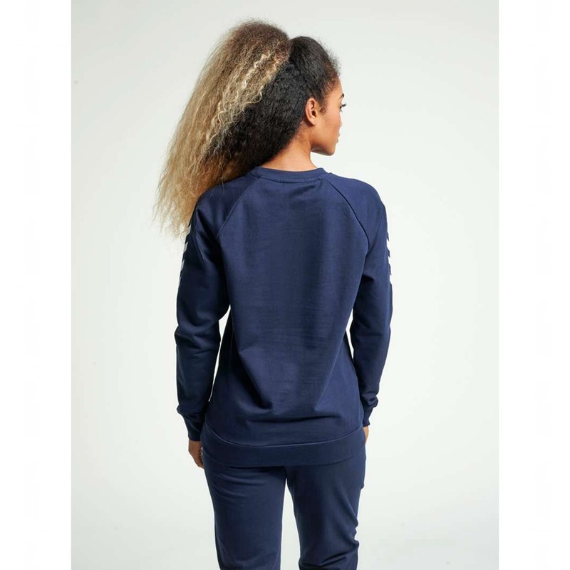 Hummel Go Cotton Ženske Dukserice Tamnoplave | 210816-489