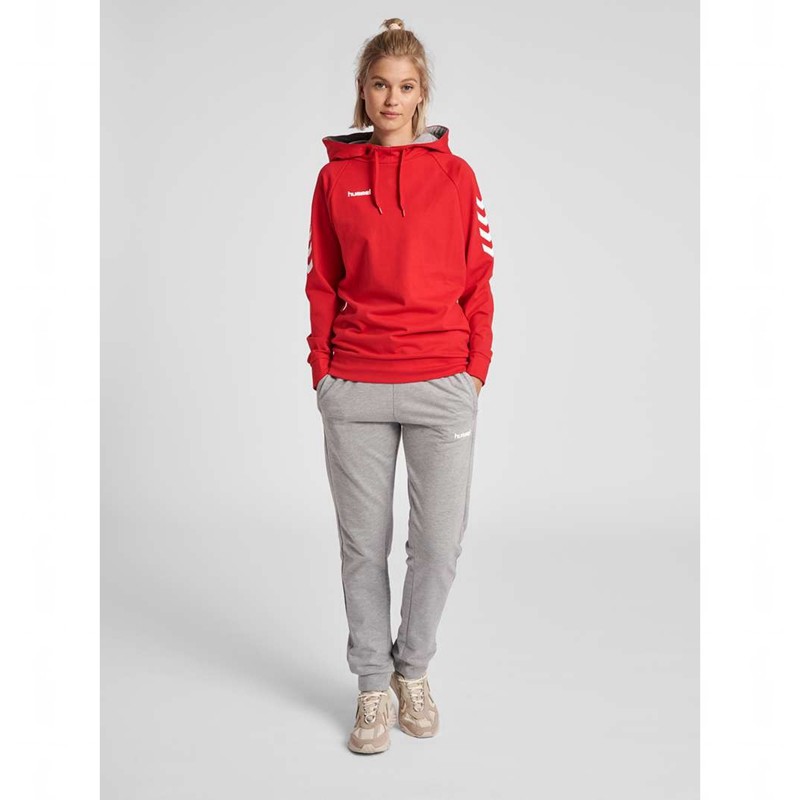 Hummel Go Cotton Ženske Majica s Kapuljačom Crvene | 897401-896
