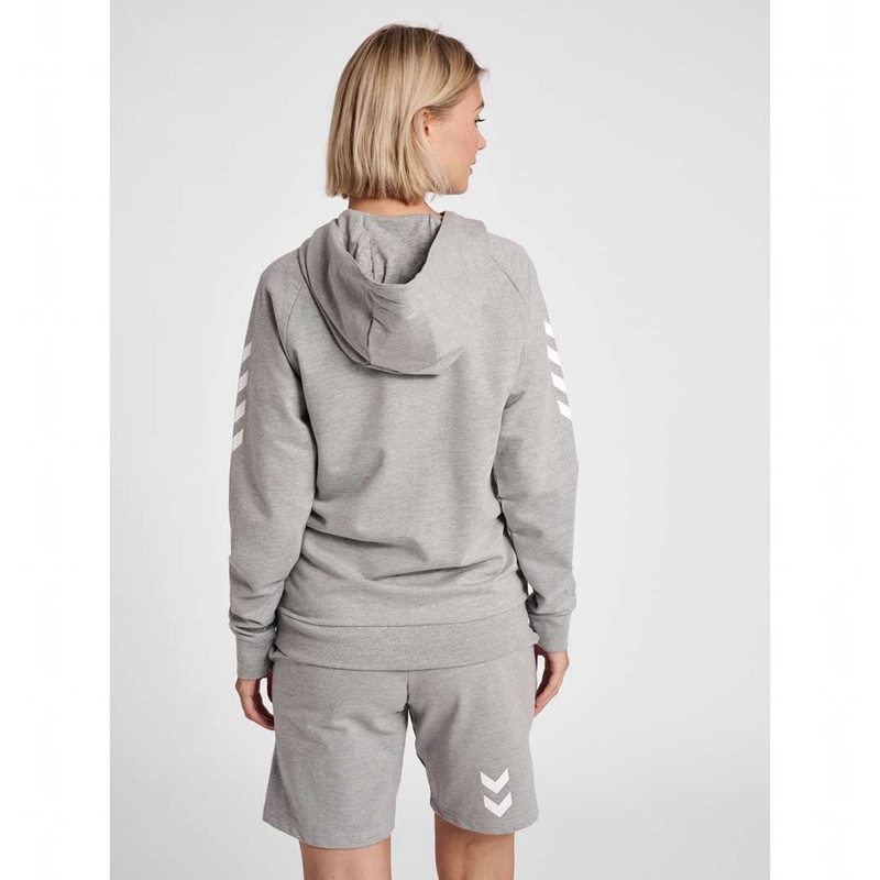 Hummel Go Cotton Ženske Majica s Kapuljačom Sive | 060771-083