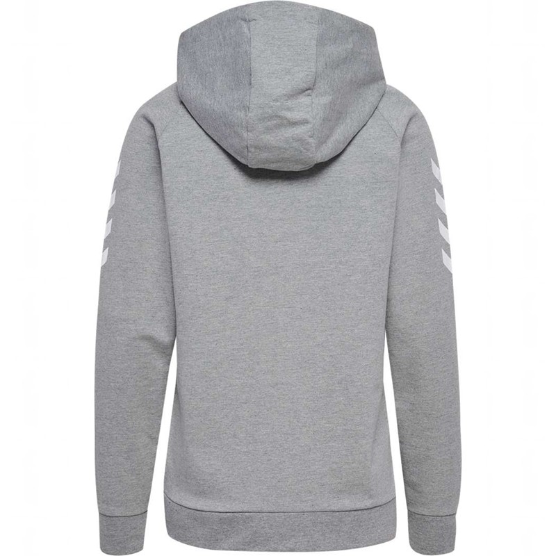 Hummel Go Cotton Ženske Majica s Kapuljačom Sive | 060771-083