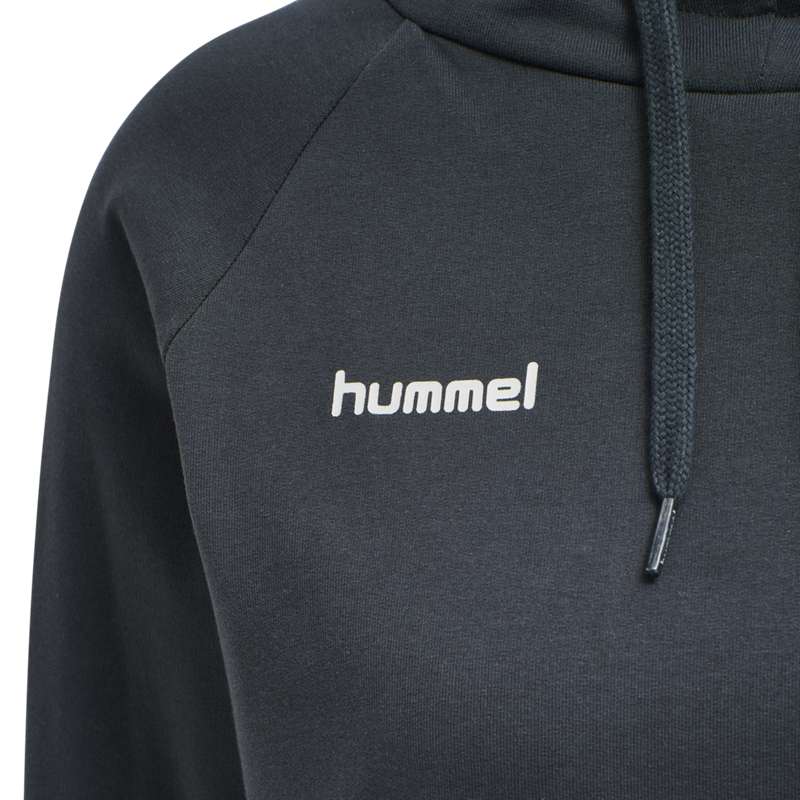 Hummel Go Cotton Ženske Majica s Kapuljačom Crne | 578142-668
