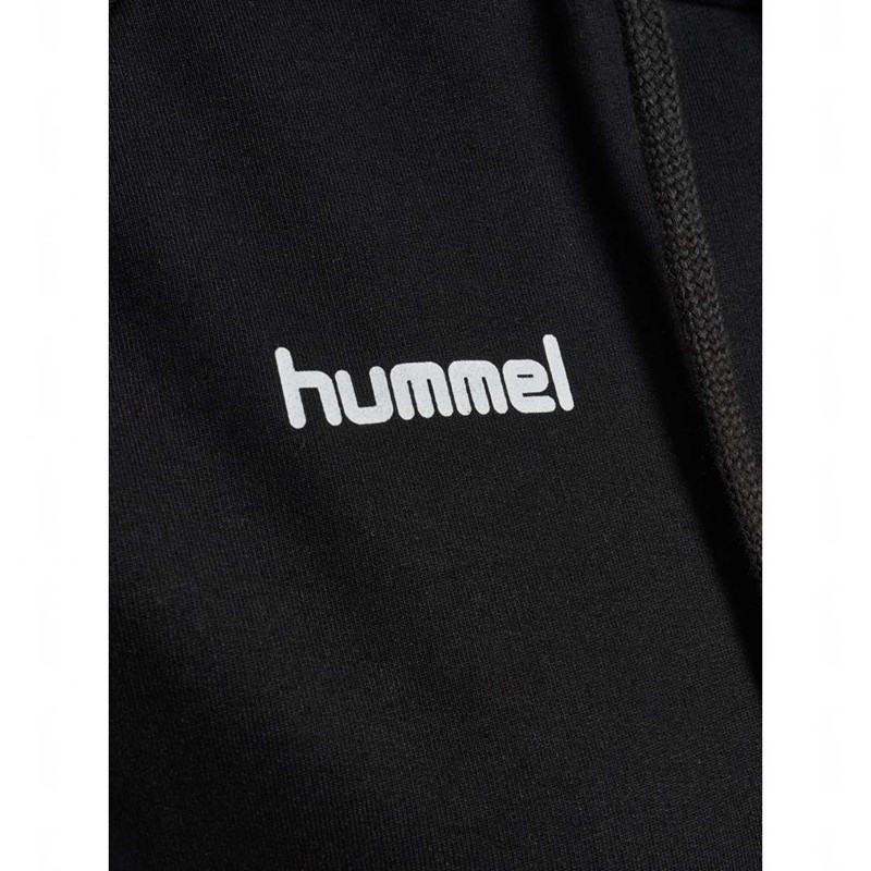 Hummel Go Cotton Ženske Majica s Kapuljačom Crne | 392343-043